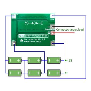 CA-3S-40A Li-Ion Lithium Battery Charger Lipo Cell Module PCB BMS Protection