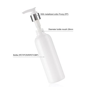 Buy cheap 150ml White Boston Plastic Bottles With Silver Chrome Pump Lotion Top from wholesalers