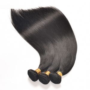 Buy cheap 1B Color Raw Brazilian Human Hair Bundles Extensions With Thick Bottom from wholesalers
