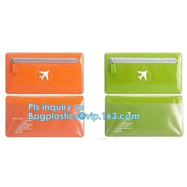 Quality grip slider bags, Stand Up Cosmetic Pouch with Slider Zipper Closure, PVC HEAT SEALED BAG WITH SLIDER ZIPPER for sale