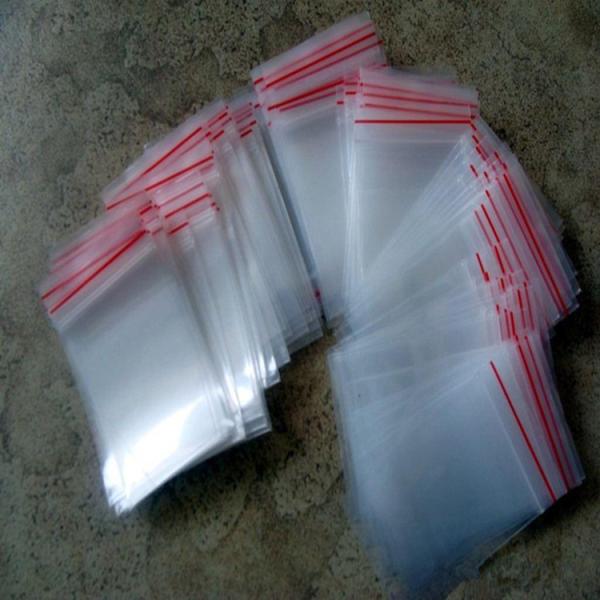 Quality Small Transparent Plastic Pouches Packaging With Zipper For Earring Package for sale