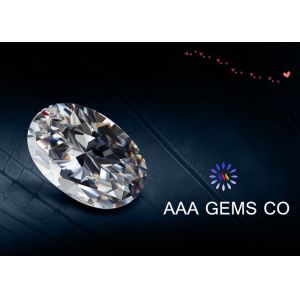 Buy cheap Unique White Oval Cut Moissanite ,  Charles Colvard Moissanite product