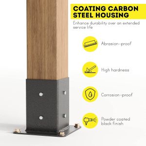 Metal Pergola Bolt Down Bracket Kit Elevated Wood Stand Bracket Kit for 4x4 6x6