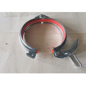 Buy cheap Fume Extraction System Quick Disconnect Clamp 125mm Ducting Clips With Rubber Lined from wholesalers
