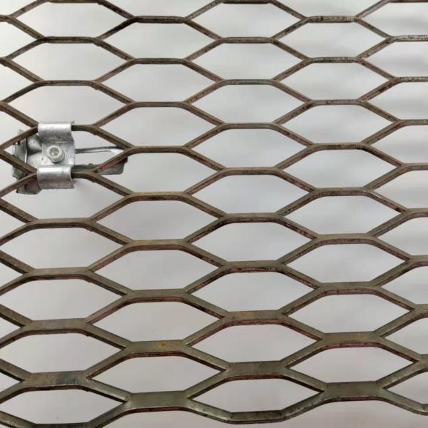 Anti Slip Raised Expanded Metal Mesh Heavy Duty Hexagon For Platform
