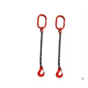 Buy cheap Versatile and Double Legs Lifting Chain Sling with Hooks 48kN Test Load Black Finish from wholesalers