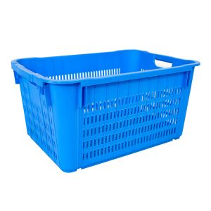 Handle Vented Plastic Basket for Fresh and Customized Color Storage Solution