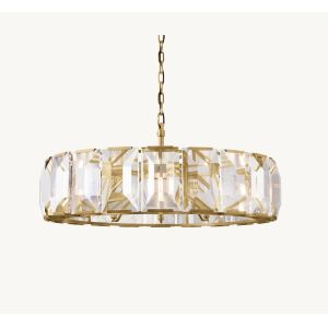 Buy cheap 43 Crystal Brass Chandelier 100V - 277V Crystal Round Chandelier from wholesalers