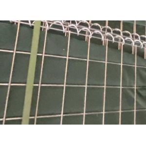 Economical Galvanized Wire Panel itary Barrier Customizable 4mm Spiral Dia Wire