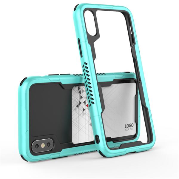 2018 Newest For iphone x case tpu bumper hybrid dual layer Phone Case with Cards