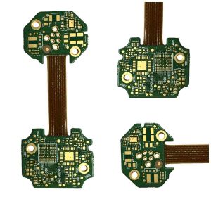 Double Layer Rigid Flex PCB Prototype 4mil Immersion Gold Lead Free