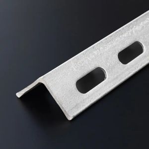 Pre Galvanized 30mm-100mm Metal Galvanized Steel Slotted Angle Shelving Upright