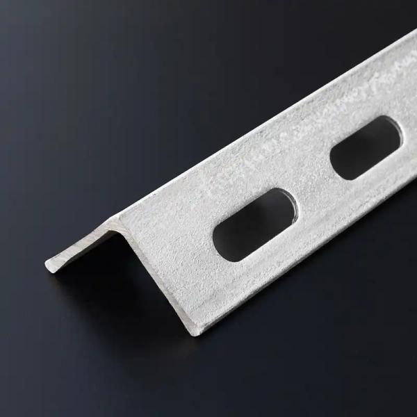 Pre Galvanized 30mm-100mm Metal Galvanized Steel Slotted Angle Shelving Upright