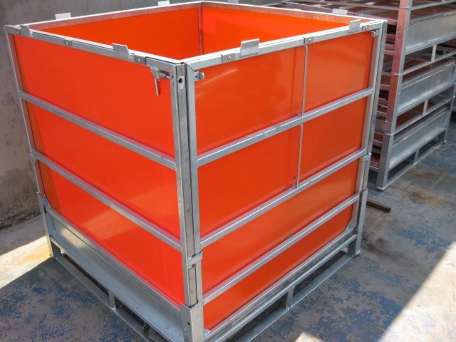 Quality Galvanised IBC Intermediate Bulk Container Foldable Pallet Container With Coated for sale Buy cheap Galvanised IBC Intermediate Bulk Container Foldable Pallet Container With Coated product