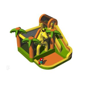 Buy cheap 840D Oxford Inflatable Jumping Castle Bouncer With Water Slide from wholesalers