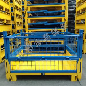 Buy cheap Efficient Storage Solution Foldable Collapsible Pallet Cage With Steel Construction from wholesalers