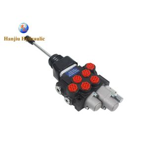 Buy cheap P40 Monoblock Hydraulic Directional Control Valve, 2 Banks, 1 control 2 handles, Float function, 3 position double action, 40 liters, 250bar from wholesalers