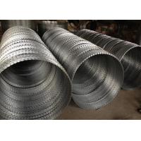 Buy cheap Hot Dipped Galvanized Iron Wire , Concertina Razor Barbed Wire Low Carbon Steel product