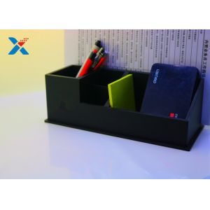 Desktop File Acrylic Desk Organizer For Pencil / Documents Storage