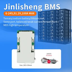 Buy cheap KLS BMS System 4S 7S 16S 80A 100A Sodium Ion Battery 18650 22650 Lifepo4 Bms Free Customization Lifepo4 Bms 48V E Bike from wholesalers