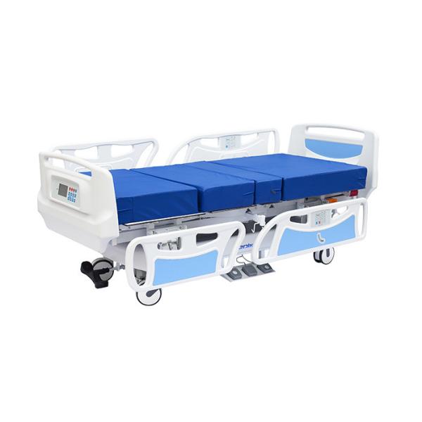 Buy cheap Touch Screen Controller Electric Hospital ICU Bed Double Column Structure For Vertical Elevation from wholesalers