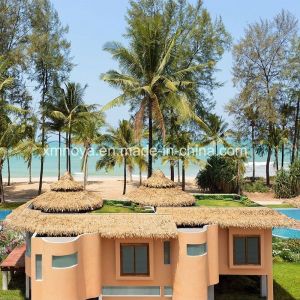 Customized Thatch Tile SGS Plastic Waterproof Fireproof Artificial Thatch