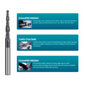 Buy cheap 118° Point Angle Tapered End Mills With 30° Helix Angle And Yes Center Cutting from wholesalers
