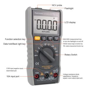 Buy cheap High Precision Portable Autorange Ohm Voltmeter Multitester Mini Electric Digital Multimeters For Sale from wholesalers