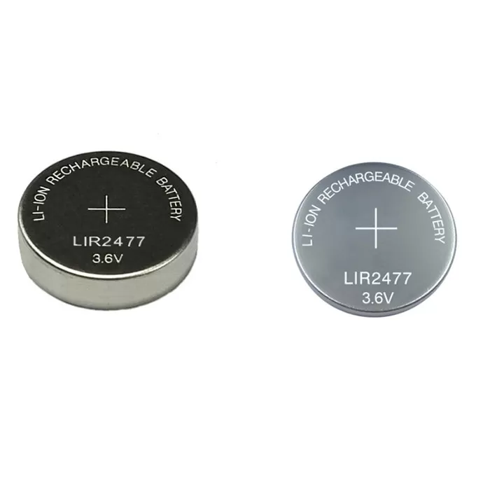 Buy cheap LIR2477 Lithium Ion Rechargeable Batteries 3.6V 200mAh Rechargeable Lithium Coin product