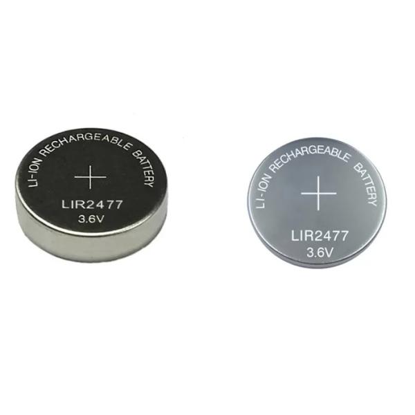 Buy cheap LIR2477 Lithium Ion Rechargeable Batteries 3.6V 200mAh Rechargeable Lithium Coin Cell from wholesalers