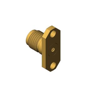 Millimeter Wave Connectors 2 Holes Flange Panel Connectors Female 2.92mm
