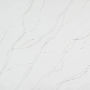 High Moldability Quartz Countertops White Calacatta Quartz Engineered Stone