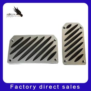 China Accept Custom Cheap Good Quality Aluminium Alloy Non-Skid Pedal Pad Accelerator Foot Pedal For Universal Car on sale