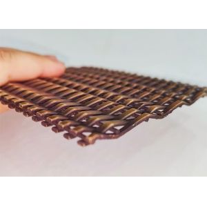 Antique Bronze Ss316l Architectural Metal Mesh For Facade Cladding