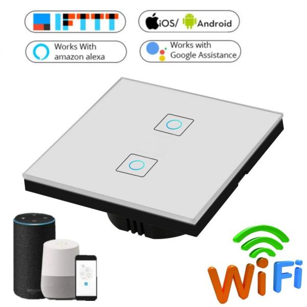 Smart Wifi Wall Touch Sensor Switch Remote Control 1 2 3 Gang Wireless Led Light