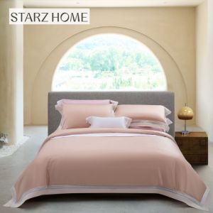 Hotel 3-4kg Jacquard Cotton Bedding Set with 100% Cotton Pillow Case and Soft