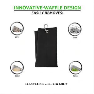 Buy cheap Microfiber Waffle Golf Towel With Custom Logo Printed from wholesalers
