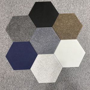Buy cheap Multiscene Hexagon 3D Polyester Fiber Acoustic Wall Panels Recycled from wholesalers