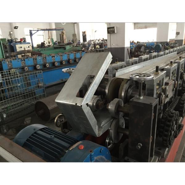 Galvanized Steel Curtain Fire Damper Frame Flange Roll Forming Machine Production Line Speed 6-10m/min