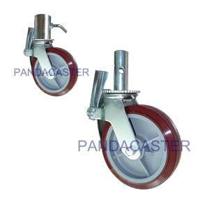 Buy cheap 350Kg 200mm Scaffold Castor Wheels Polyurethane Tread Polypropylene Center Wheel from wholesalers