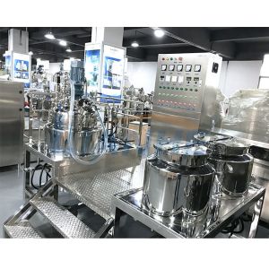 50L Fixed Type Vacuum Emulsifier Mixer Paste Lotion Making Machine SUS Material