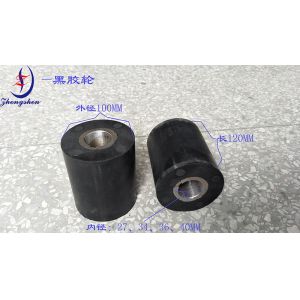 Buy cheap Wear Resistant Black Rubber Roller For Poultry Egg Conveyor Belt Transmission from wholesalers