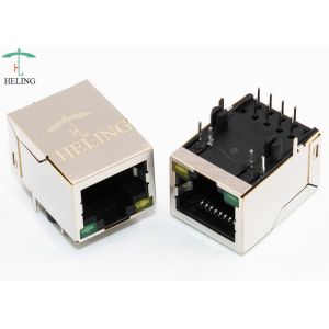 THT Soldering Right Angle RJ45 8 Pin Connector Tab Down For PC Mainboard