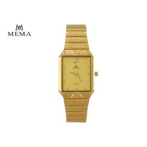 Buy cheap Rectangular Face Mens Quartz Watches Metal Strap Waterproof Lightweight from wholesalers