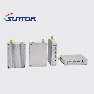 China 2.4Ghz Mini UAV TDD Transceiver Video + Data IP Transmitter and Receiver 1 Watt on sale