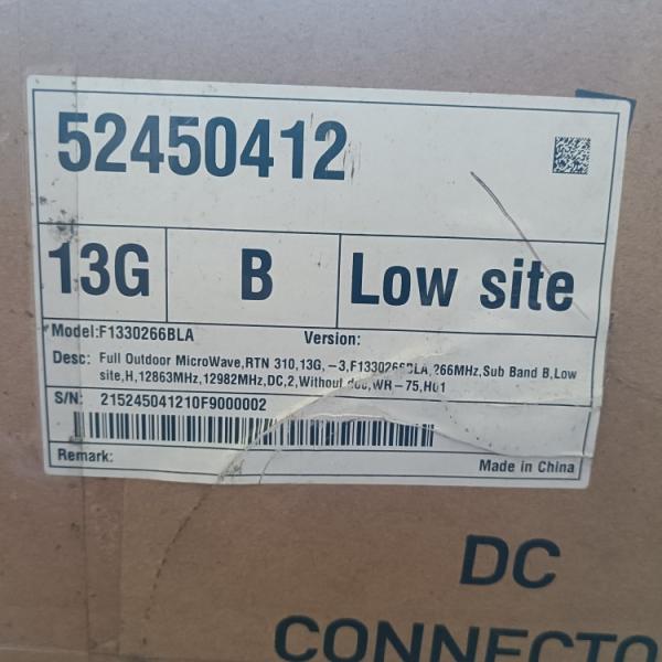 OptiX RTN 310 Outdoor Wireless Microwave F133026BLA Code 52450412 for Hills and Forests