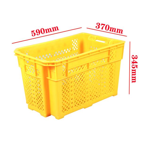 Buy cheap Fruit And Vegetable Folding Plastic Crates Heavy Duty Stackable Vented from wholesalers