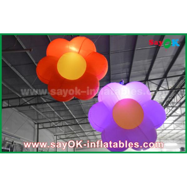 Oxford cloth Inflatable Lighting Decoration / Lighting Inflatable flower For Club Bar , Party