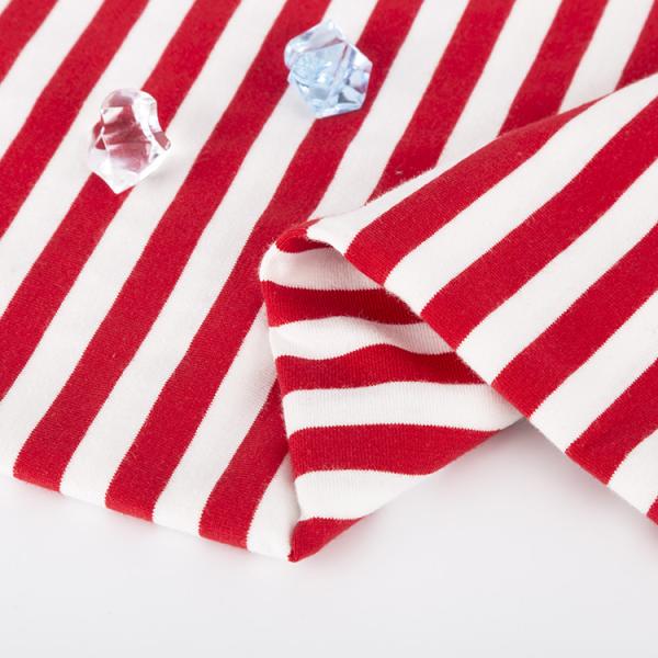 Easy To Care For And Breathable And Hygroscopic Striped Knit Fabric For Casual