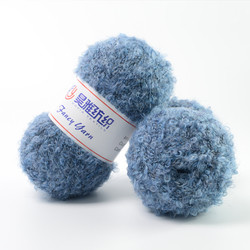 Blended Alpaca Colorful Brushed Yarn Circle Cone Knitting Yarn For Crochet